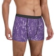 thumbnail image 5 of Men's Boxer Briefs, Lavender Flowers Purple White Soft Comfy Mens Underwear Boxer Briefs Breathable With Widen Waist, 5 of 7