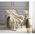 thumbnail image 7 of Nanshing Allea Plush Throw Blanket, Taupe, 50" x 60", 7 of 7