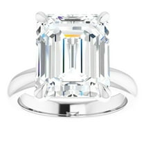 2 Carat Lab Grown Emerald Cut Diamond Engagement Ring