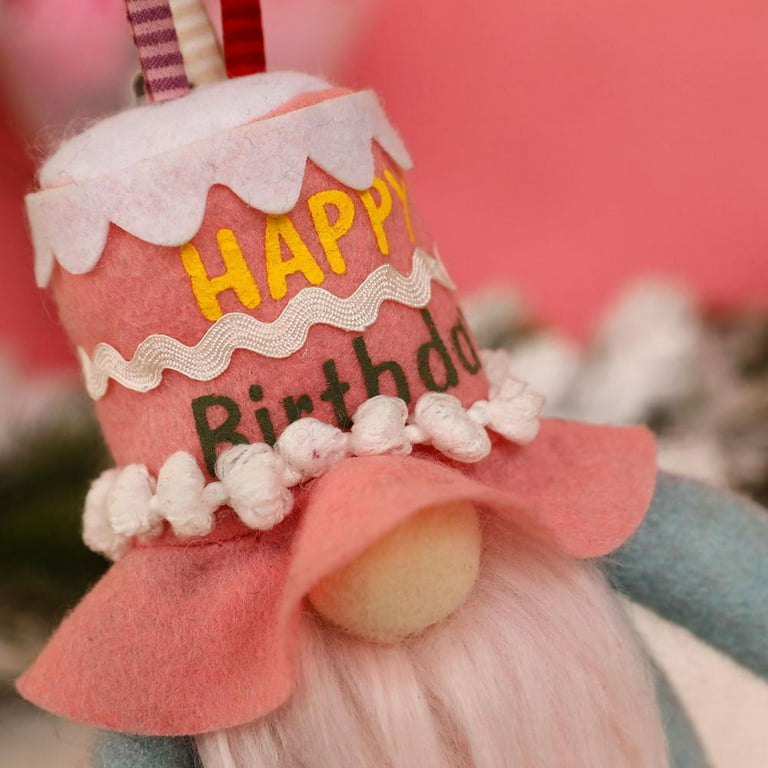 تسوق 2 Pcs Happy Birthday Gnome Plush Decor Cake Gift Box Tomte Nisse  Swedish Elf Home Farmhouse Kitchen Decorations اونلاين