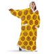 thumbnail image 1 of Manta de franela Sherpa larga para llevar puesta, cálida y de invierno, con mangas, sudadera con capucha, manta de televisión de gran tamaño, jersey, 1 of 6