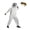 2XL;White, variant on White Foldable Full Body Beekeeping Suit Integrated Sting Proof Protective
