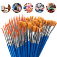 thumbnail image 2 of 360 Pcs Flat and Round Paint Brushes Set,Pointed Flat Nylon Hair Brushes for Acrylic Oil Watercolor Paint Painting, 2 of 8