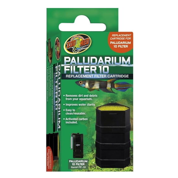 Zoo Med Paludarium 10 Replacement Filter Cartridge [Aquarium Internal Filters, Reptile Filters, Aquarium Supplies] 1 count