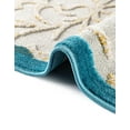 thumbnail image 7 of Unique Loom Outdoor Botanical Collection Area Rug - Savannah (7' 1" x 10' Rectangle Blue/Cream), 7 of 7