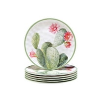 Certified International  Desert Beauty 9" Melamine Salad/Dessert Plates, Set of 6 - 9" Dia