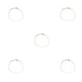 thumbnail image 2 of Ruiboury Collier Chaîne Réglable Perle Souffle de Bébé Style Simple Accessoire de Mode Robuste pour Adolescentes Or 5ensemble, 2 of 6