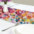 thumbnail image 4 of Yayeee Table Runner 70 inches Long Home Kitchen Dinning Party Decoration, Black Colorful Circles, 4 of 7