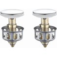 thumbnail image 1 of 2 Pack Pop Up Sink Drain Plug With Basket, 1 of 5