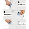 thumbnail image 4 of TACVASEN Men's Causal Outdoor Cargo Shorts Quick Dry Stretch Shorts With Pockets White 34, 4 of 6