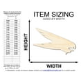 thumbnail image 2 of Unfinished Wood Falcon Mascot Shape 24" / 3/4", 2 of 3