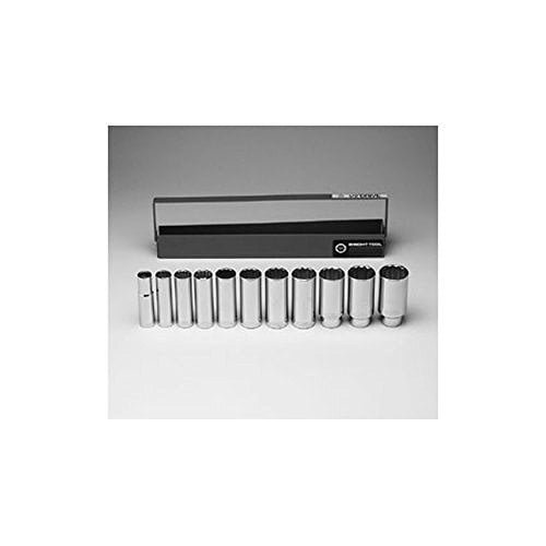 WRIGHT TOOL 402 1/2"DR 11PC 12PT DEEP SOCKET SET 1/2"