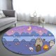 thumbnail image 2 of Pusheen-alfombra de franela para decoración del hogar, tapete decorativo de gato para puerta, decoración navideña para el hogar, regalo para niños y niñas, 2 of 4