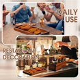 thumbnail image 5 of 10 Pcs Mango Wooden Serving Platters Rectangular Wood Serving Trays 12 x 5 Inch Wooden Cheese Plates for Food Solid Wood Charcuterie Board for Snack Fruit Sushi Appetizer Home Bar Decor, 5 of 7