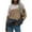 Beige, variant on IROINNID Womens Sweater Jumper Round Neckline Pullover Sweater Color Block Leisure Short Length Long Sleeve Autumn and Winter Top Piece Piece Knit Sweater