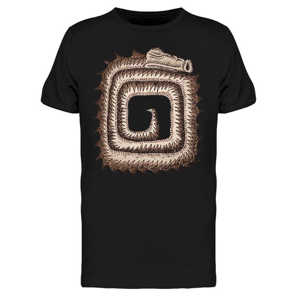 Snake In Frame Design T-Shirt Men -Image by Shutterstock, Male 3X-Large