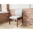 thumbnail image 4 of Pemberly Row Chaise d'Appoint Sans Accoudoirs pour Réception, Cadre en Bois, Gris, 4 of 5
