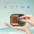 thumbnail image 3 of Altavoz Bluetooth Aresrora Mini Radio de estilo retro vintage, 3 of 7