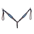 thumbnail image 3 of Horse Western Floral Tooled Browband Bridle & Breast Collar Tack Set 78HR35B, 3 of 5