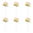 thumbnail image 2 of 6 Unidades Pernos de Pelo Clips Horquil Pin de Cabello Accesorio Boda para Mujer Chica Amarillo Soledad Boda de la novia del Pin del pelo, 2 of 10