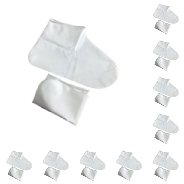 Qarigey Cubrezapatos de látex a prueba de agua Antideslizante Ciclismo Bota elástica de suela para Blanco L 10Conjunto