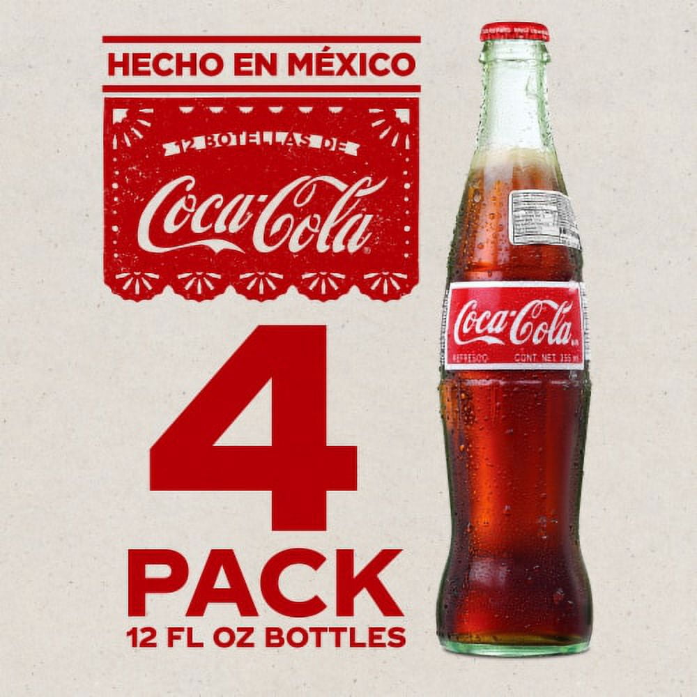 2X-Coca-Cola Mexican Soda Bottles - 12 fl oz - 4 pk