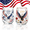 type-A B 2PCS, variant on America 250th Anniversary Eagle Whiskey Glass, 1776-2026 Semiquincentennial Old Fashioned Tumbler, Patriotic Drinkware Gifts for Veterans, Dad, Men, 4th of July Independence Day Celebration Decor