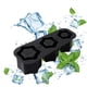 thumbnail image 3 of Bandeja de hielo reutilizable con tapa | Moldes de hielo de 3 cilindros huecos para cubitos grandes de fusión lenta | Silicona flexible de grado alimenticio | Ideal para whisky, cócteles, tazas de, 3 of 5