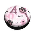 thumbnail image 3 of Kll Eiffel Tower And Butterflies Tire Cover,Universal Wheel Tire Cover For Trailer, Rv, Suv, Truck,Camper And Many Vehicle,(16 Inch), 3 of 8