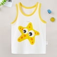 thumbnail image 2 of CAICJ98 Toddler Baby Tank Tops Boys Soft Cotton Sleeveless Undershirt Kids Breathable Soft Shirts (Yellow,9-18 Months), 2 of 4