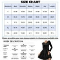 thumbnail image 3 of Womens Crew Neck Long Sleeve Spring Fall Dresses,Women's Fashionable And Elegant Long-sleeved Round Neck Velvet Dress Blue, 3 of 5