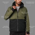 thumbnail image 3 of Mobile Warming Denali Heated Snow Jacket for Men, Waterproof Ski Coat, RECCO Reflector, PrimaLoft Gold, Olive, 3XL, 3 of 6