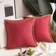thumbnail image 1 of Juego de 2 fundas de almohada de 18 x 18, funda de almohada moderna para sofá, funda de almohada decorativa de tela de lino para exteriores para sofá, cama, coche, 45 x 45 cm (18 x 18,, 1 of 6