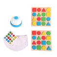 thumbnail image 2 of Juego de combinación de formas,Bloques de tablero con formas geométricas Montessori,Juego de combinación de rompecabezas de formas con tarjetas ,Rompecabezas de forma de Hugo Juego de combinación de formas, 2 of 10