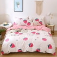 thumbnail image 3 of Solstice Home Textile - Funda de edredón con entramado negro, funda de almohada, sábanas, juegos de cama sencillos para niños y niñas, camas individuales, camas dobles, 3 of 5