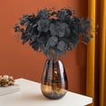 thumbnail image 2 of ZToonmas 3Pcs Halloween Black Eucalyptus Leaf Bouquet, 17.7" Halloween Tabletop Decorations, Gothic Bathroom Home Farmhouse Decor, 2 of 6