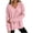 JIN*Pink*scalloped sweatshirt for women, variant on Eryao Oversized Pullover Sweatshirts for Women Fall Winter Lightweight Scalloped Sweatshirt Baggy V Neck Long Sleeve Solid Color Tops Pink,XXL