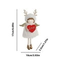 thumbnail image 3 of Twfbrm Christmas Angel Ornaments Christmas Tree Decorations Cute Baby Doll Christmas Tree Ornaments Decor Handmade Hat & Cloth for Girls Birthday Party Decorations Reindeer Angel, 3 of 6