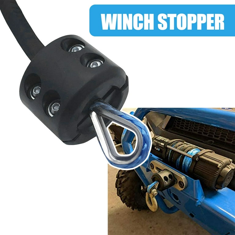 Cheap Rubber Winch Stopper Mini Towing Hook Protection Easy Installation  Truck ATV UTV SUV ORV Trailer Winch Cable Hook Stopper Line Saver  Replacement