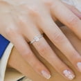 thumbnail image 3 of Classic Hidden Halo Lab Grown Diamond Engagement Ring in 14K White Gold (1 CT Oval Center) Ring Size : 9, 3 of 5