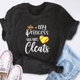 thumbnail image 4 of EcoLoom My Princess Wears Cleats Shirt Softball Mom Short Sleeve Unisex T Shirt, 4 of 6
