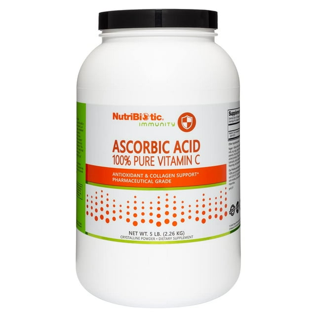 Vitamina C en polvo, ácido ascórbico nutribiótico, 5 kg, 2000 mg/serv