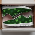 thumbnail image 3 of Marijuana Shoes Womens Mens Road Running Shoes Tennis Walking Sneakers White Size 4, 3 of 5