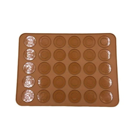 

Cavity Silicone Pastry Cake Macaron Macaroon Oven Baking Sheet Mat Mould W1J9