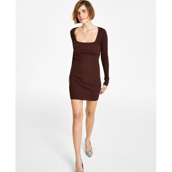 Bar III Bodycon Sweater Dress Rare Wood XS