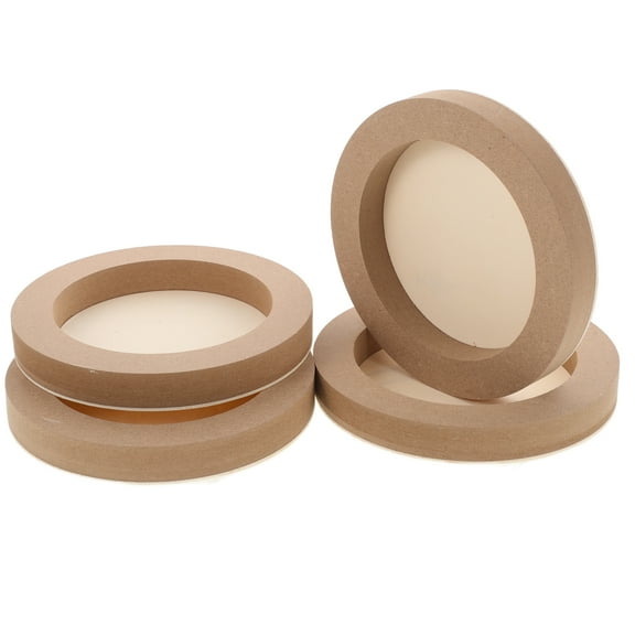 LEXSOMEO Unfinished Wood Canvas Boards for Painting Round Wooden Panels Wood Panels Board Unfinished Wood Canvas Panels for Painting Pouring Art Crafts 20cm