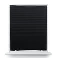 thumbnail image 5 of sixwipe Blackout Pleated Window Shades, No Drilling Temporary Cordless Blinds Light Filtering Fabric Pleated Paper Shades, Temporary Window Blinds for Indoor Window Covers, Easy Trimming & Installing(Black1-60*150CM), 5 of 7