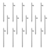 Uxcell 15Pcs Quick Release Spring Bars 22mm 304 Stainless Steel Watch Pins Replacement