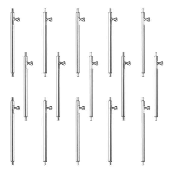 Uxcell 15Pcs Quick Release Spring Bars 22mm 304 Stainless Steel Watch Pins Replacement