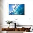 thumbnail image 3 of Elephant Stock Vibrant Wave Wall Art - Beach Canvas Canvas - 30" x 20", 3 of 8